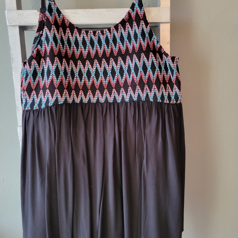 Torrid Black with Red and Blue Chevron